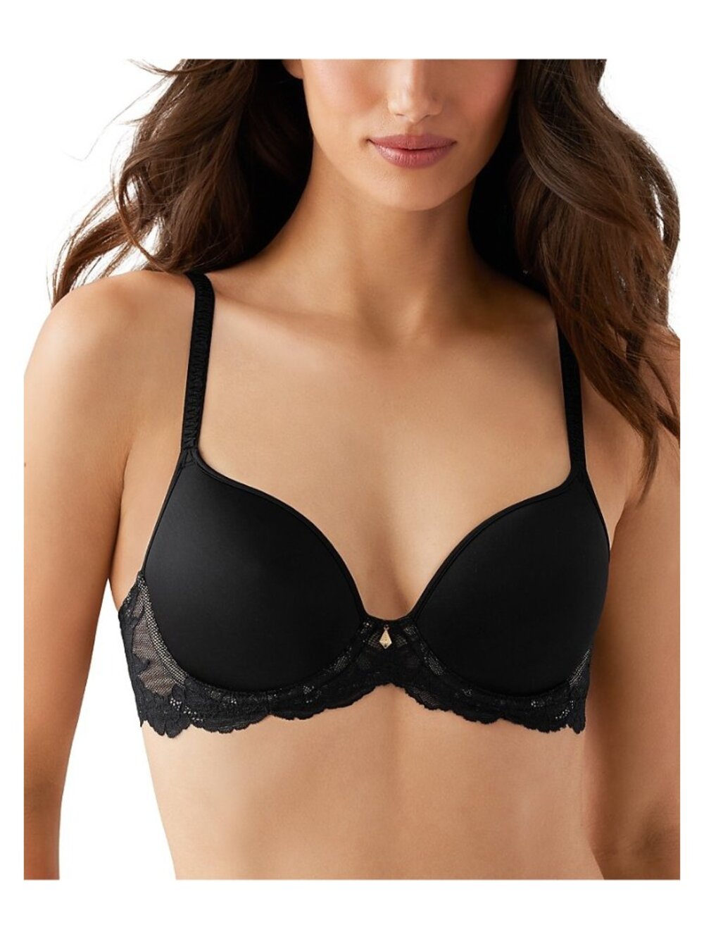 Wacoal Vivid Attraction Contour Underwire Bra Black 36C NWT